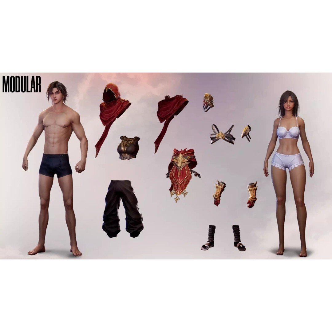 Desert Assassin 3D Model – Game Ready Low-Poly Character, FBX - View 11
