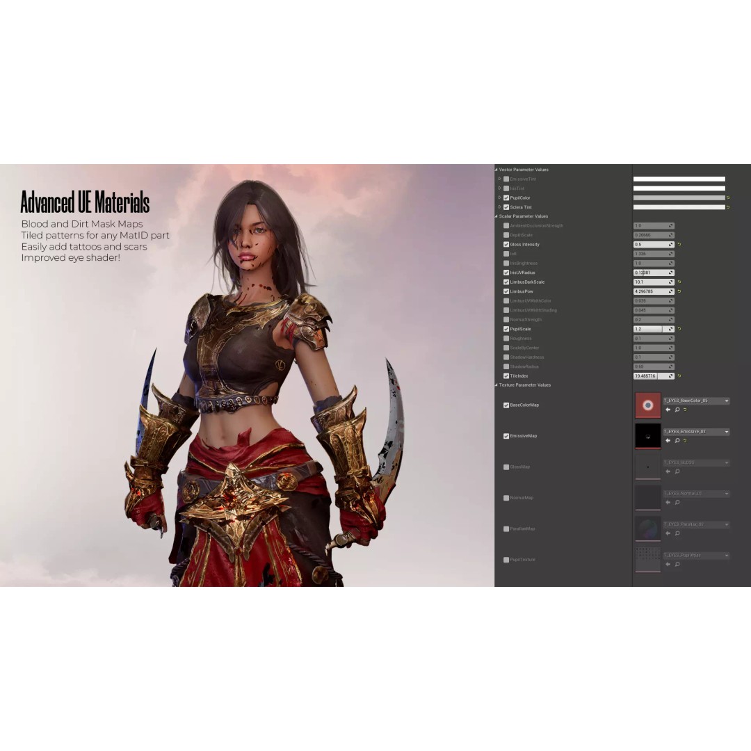 Desert Assassin 3D Model – Game Ready Low-Poly Character, FBX - View 20