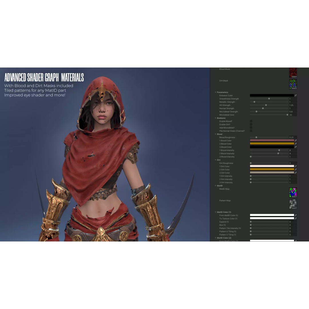 Desert Assassin 3D Model – Game Ready Low-Poly Character, FBX - View 22