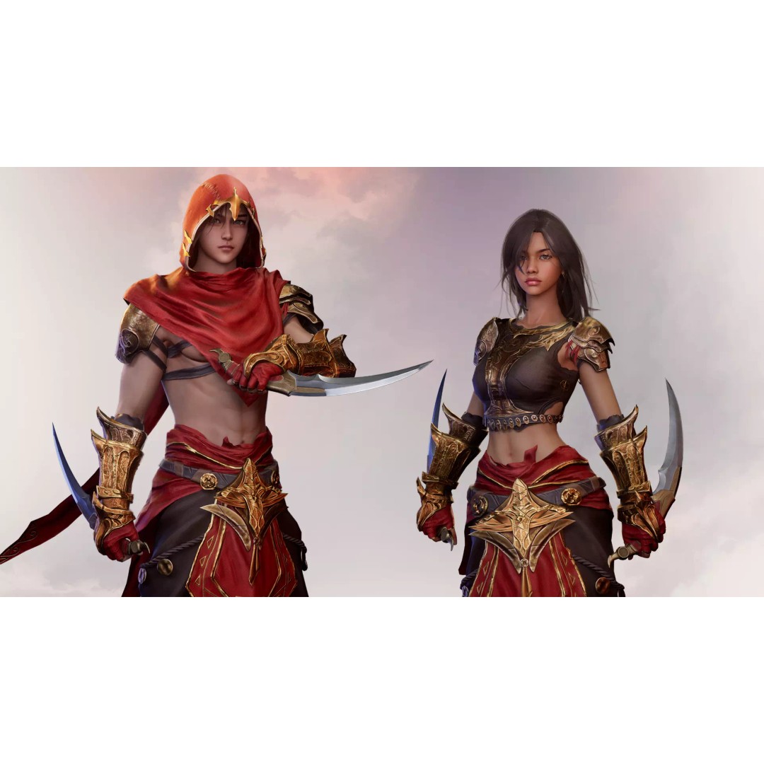 Desert Assassin 3D Model – Game Ready Low-Poly Character, FBX - View 3