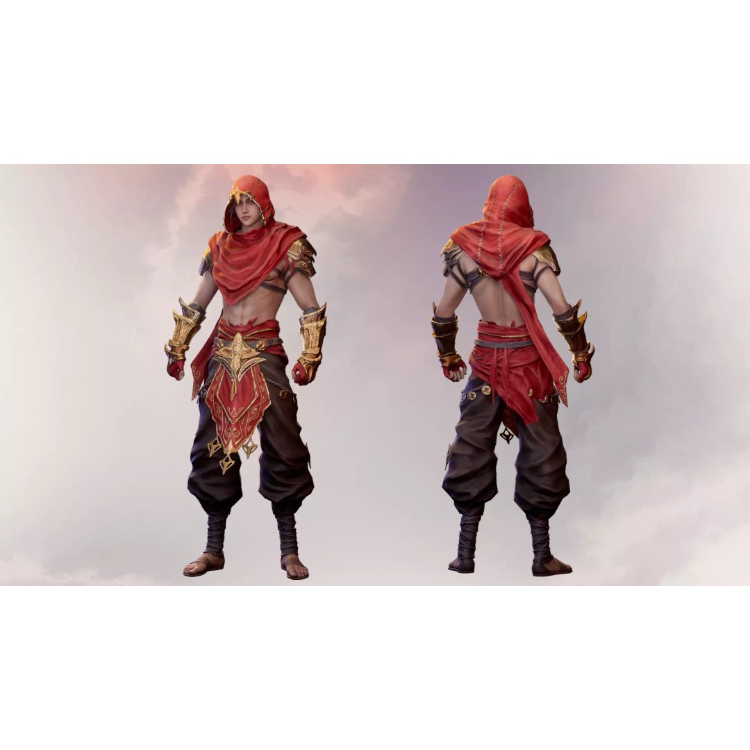 Desert Assassin 3D Model – Game Ready Low-Poly Character, FBX - View 4
