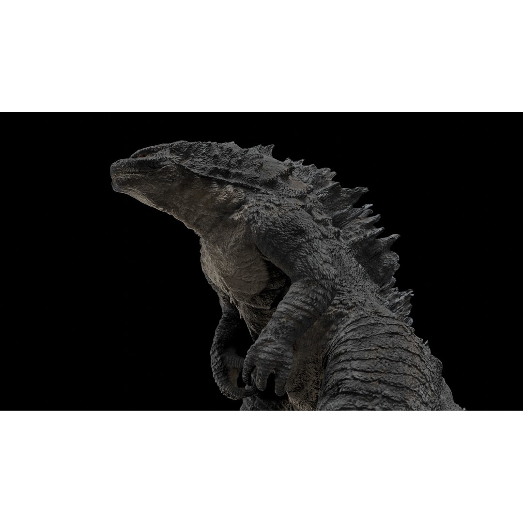 Godzilla 3D Model – Low Poly Rigged Character with PBR Textures - View 10