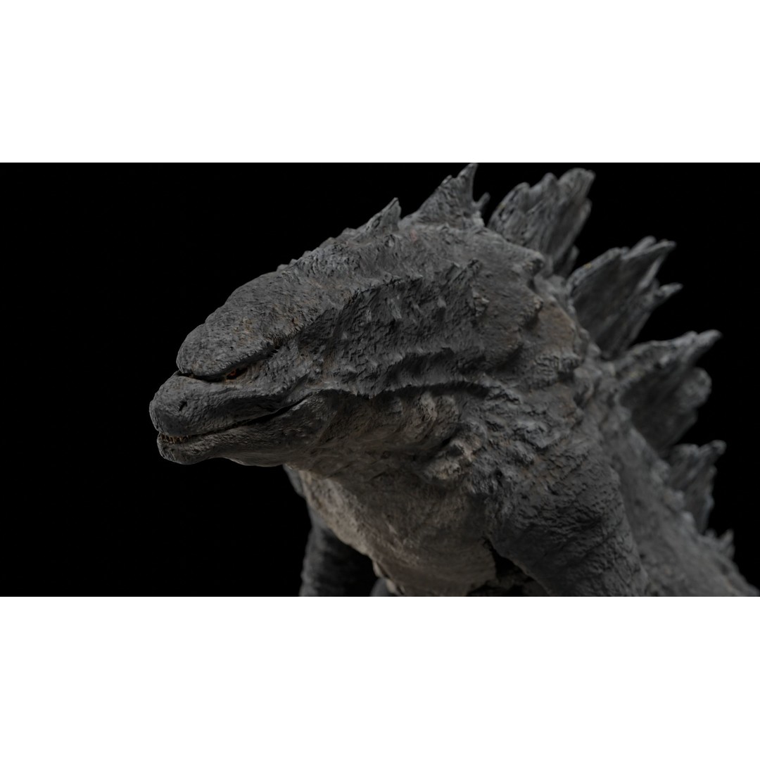 Godzilla 3D Model – Low Poly Rigged Character with PBR Textures - View 17