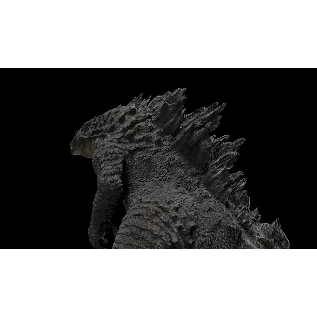 Godzilla 3D Model – Low Poly Rigged Character with PBR Textures - View 18