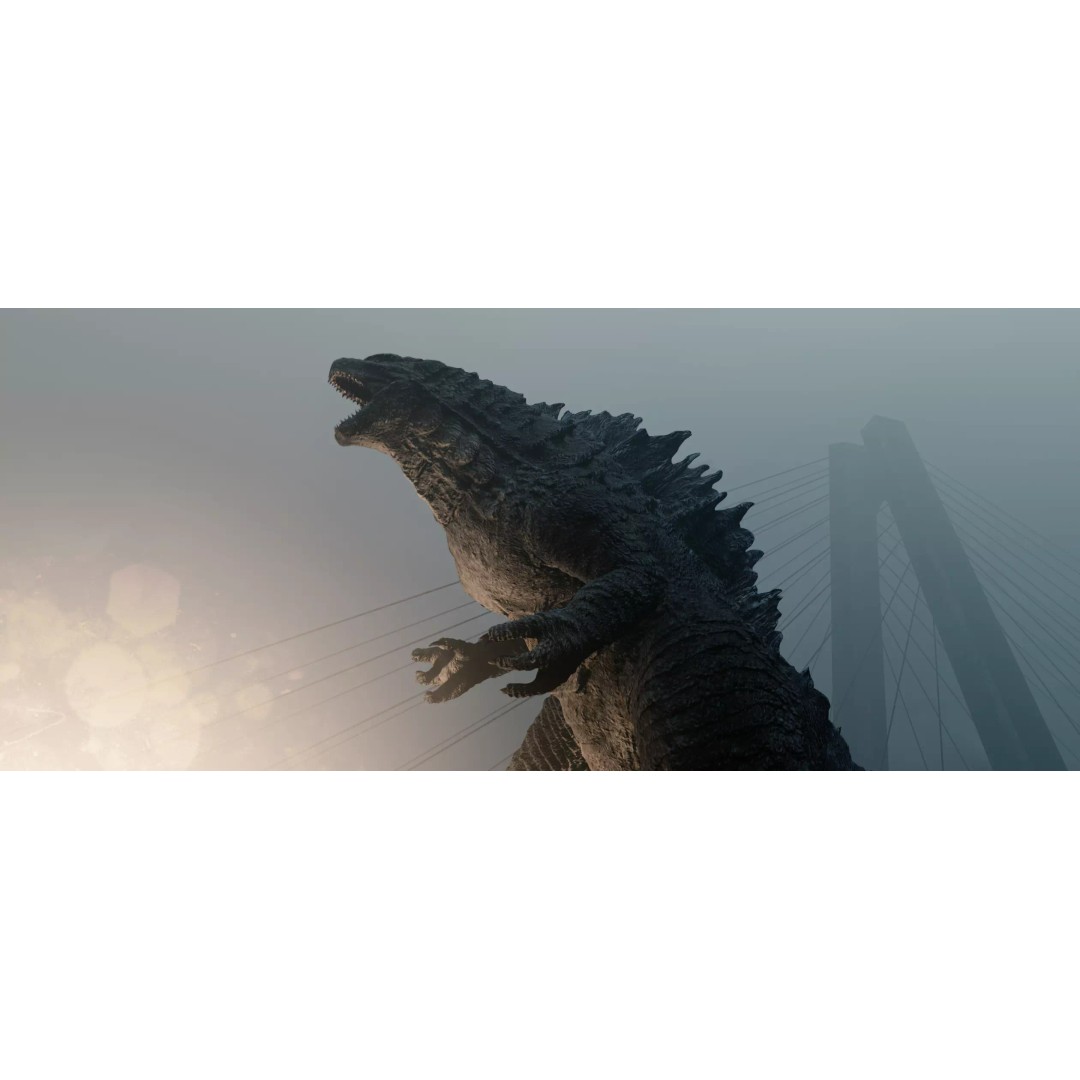 Godzilla 3D Model – Low Poly Rigged Character with PBR Textures - View 2