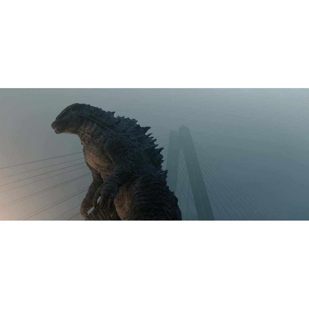 Godzilla 3D Model – Low Poly Rigged Character with PBR Textures - View 21