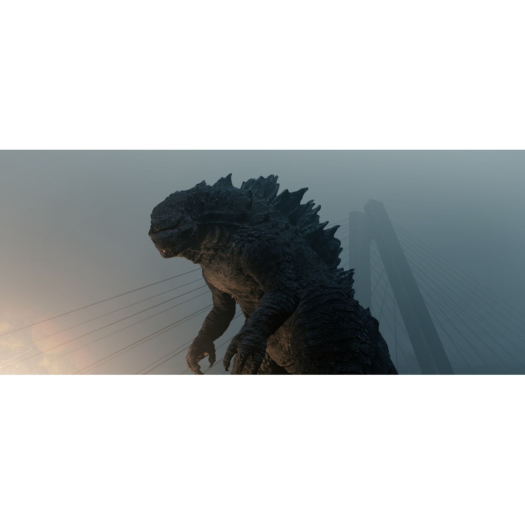 Godzilla 3D Model – Low Poly Rigged Character with PBR Textures - View 22