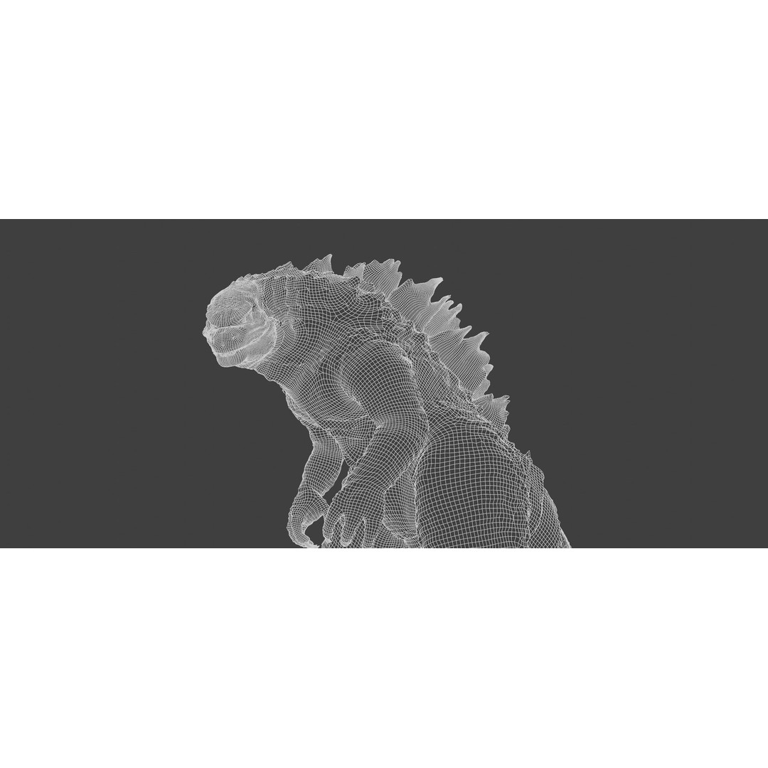 Godzilla 3D Model – Low Poly Rigged Character with PBR Textures - View 24