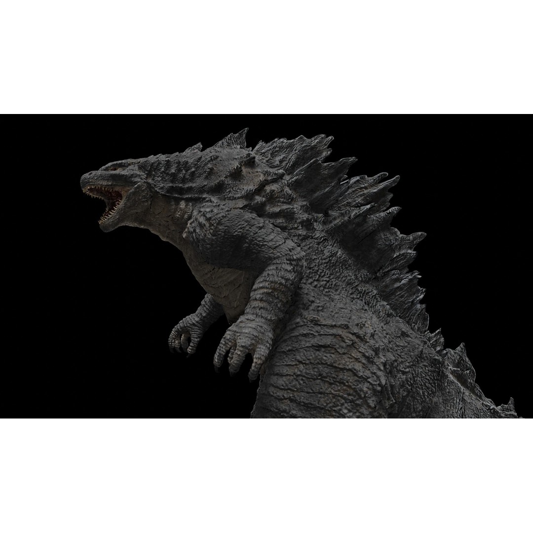 Godzilla 3D Model – Low Poly Rigged Character with PBR Textures - View 31