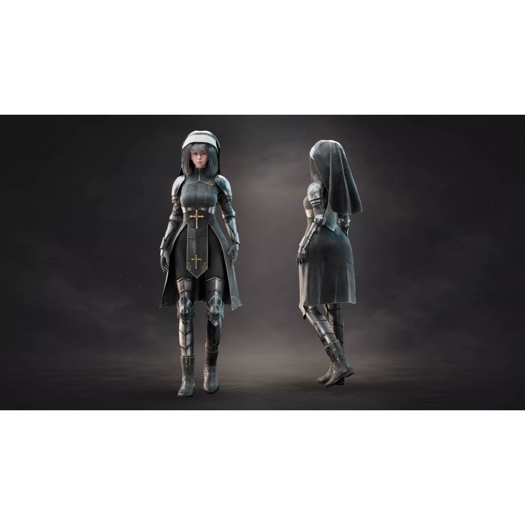 Morthessa 3D Model – Game Ready Female Character, Rigged PBR - View 4