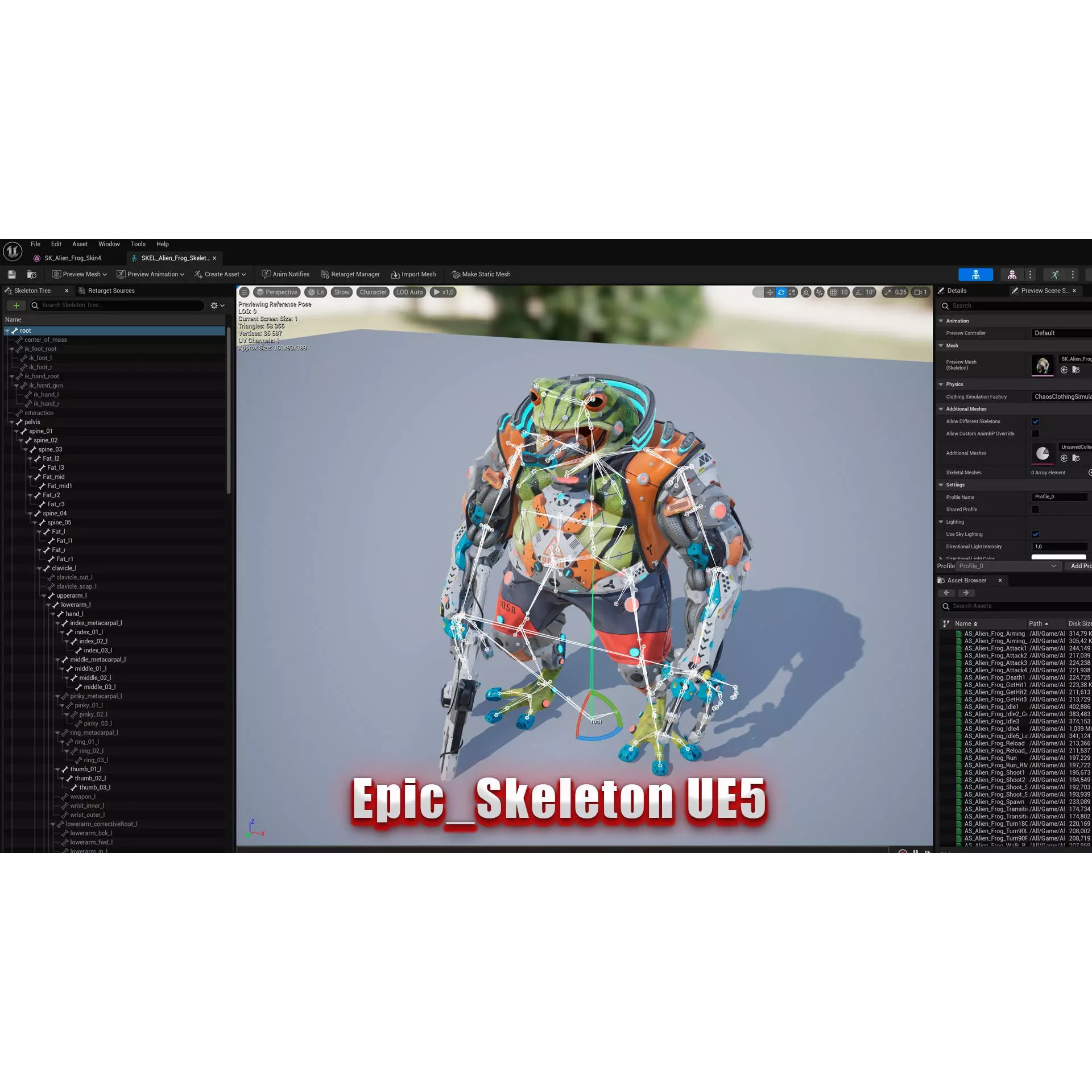 Alien Frog - Low-Poly Game-Ready 3D Model - View 6