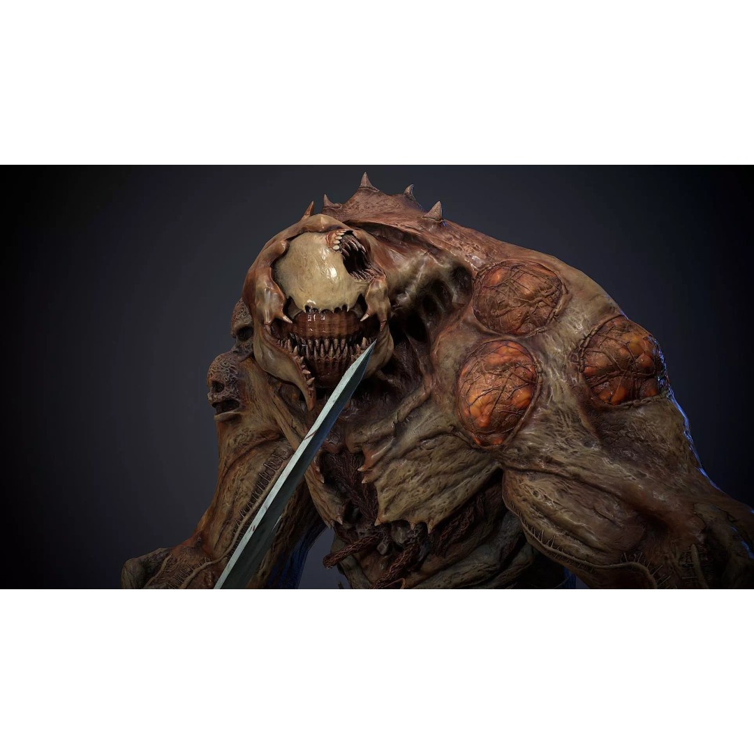 Mutant Monster 3D Model – Low Poly Game Asset, Rigged, FBX - View 2