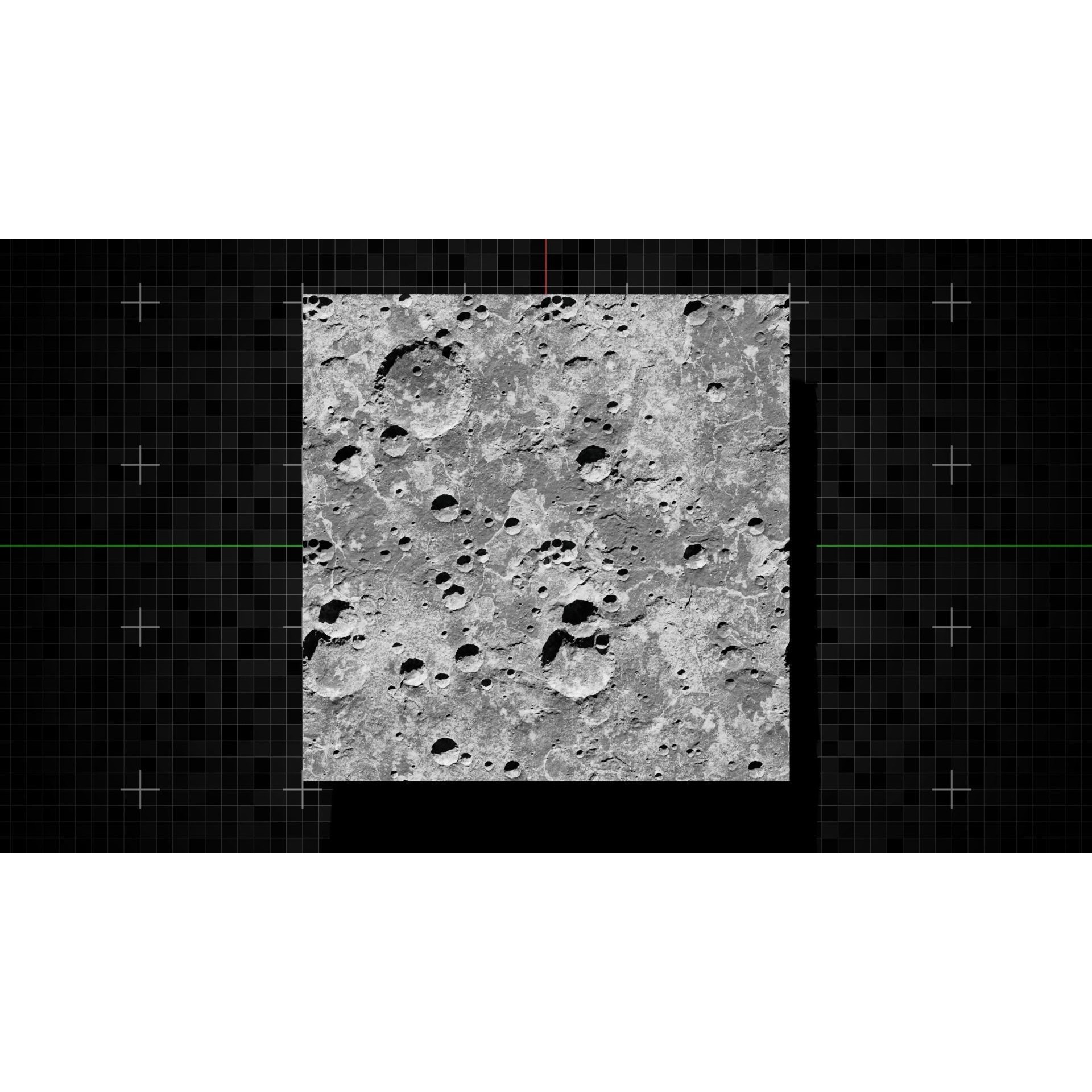 Moon Terrain - Optimized Game-Ready 3D Model - View 13