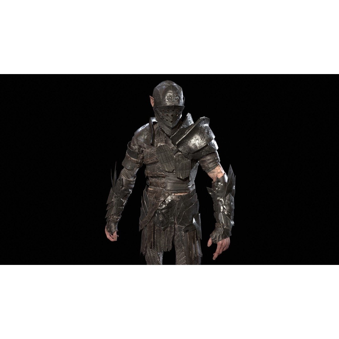 SkinnyOrc 3D Model – Low Poly Rigged Character with Animations - View 20