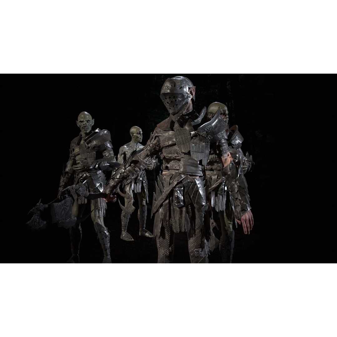 SkinnyOrc 3D Model – Low Poly Rigged Character with Animations - View 28