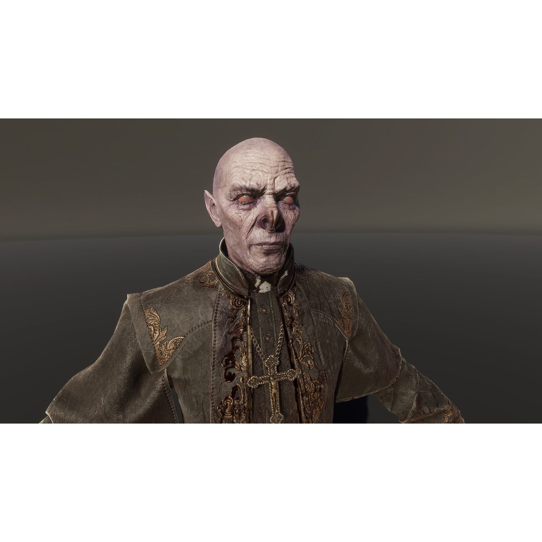 Vampire Priest 3D Model – Low Poly Game-Ready Character, FBX - View 21