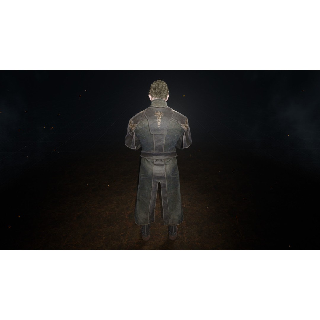 Vampire Priest 3D Model – Low Poly Game-Ready Character, FBX - View 9