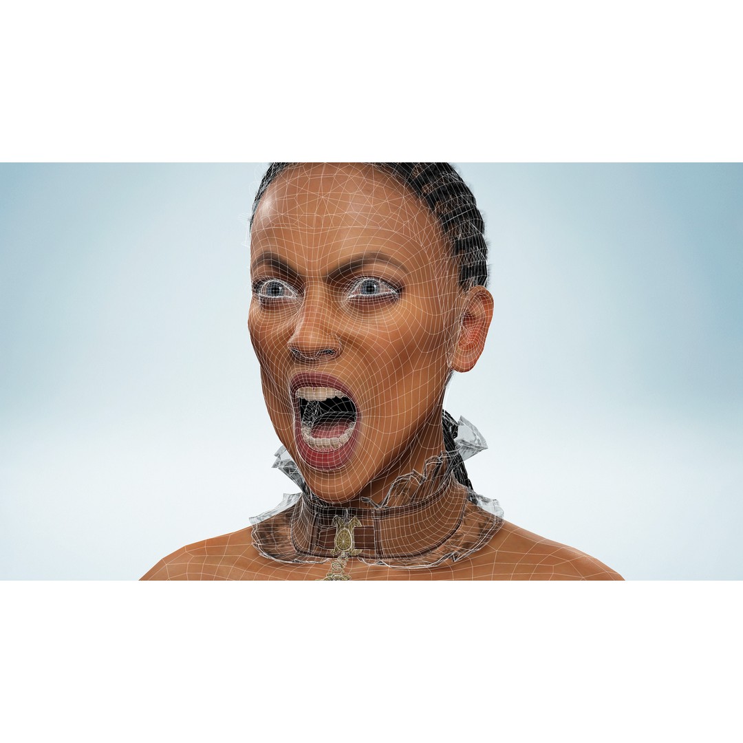 Medieval Steampunk Woman 3D Model – Low Poly Rigged Character, FBX