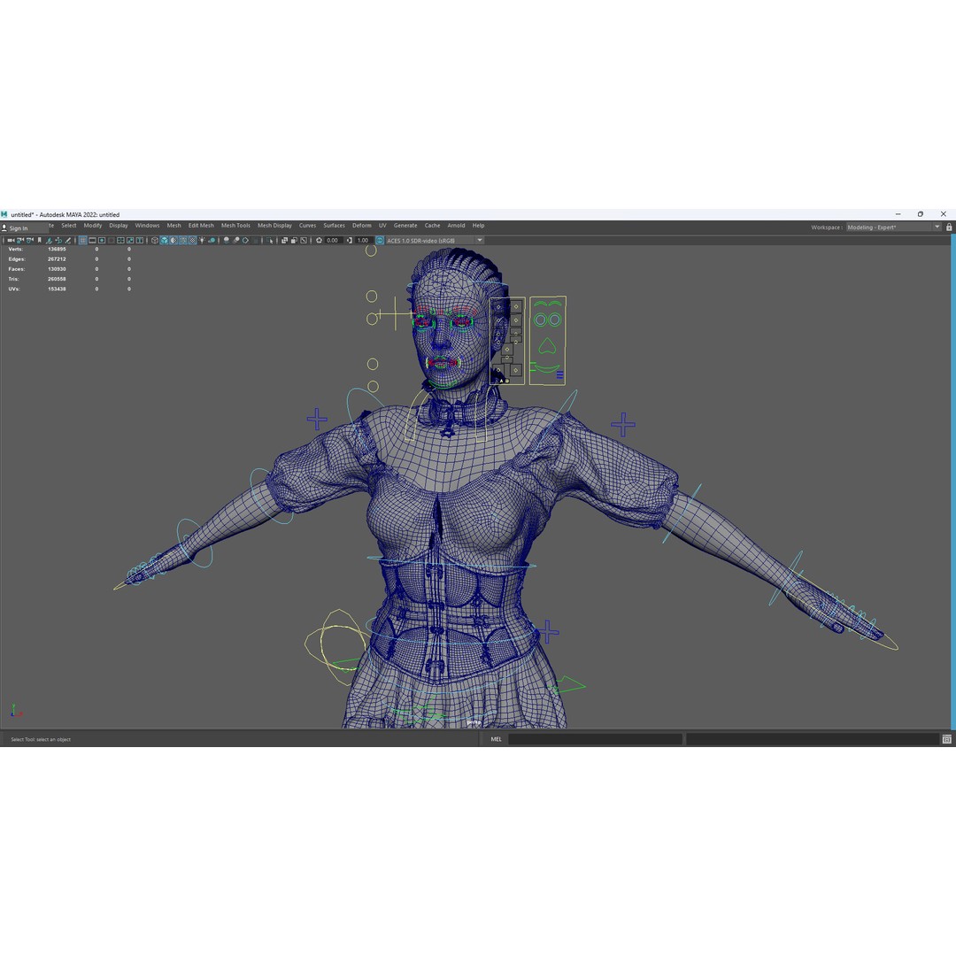 Medieval Steampunk Woman 3D Model – Low Poly Rigged Character, FBX - View 19
