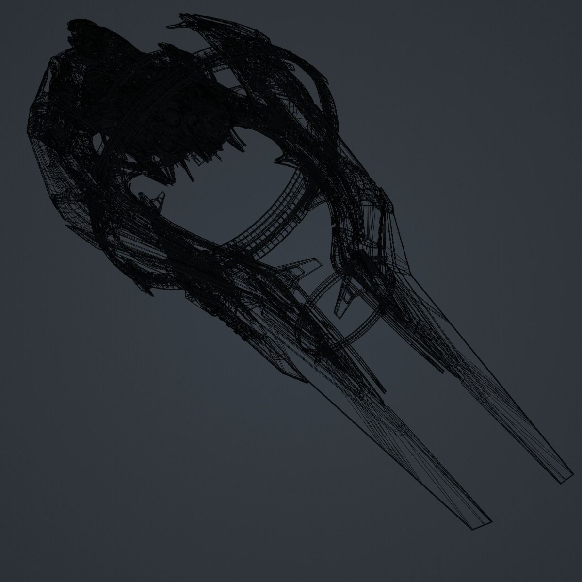 Warp Spaceship - Game-Ready 3D Model - View 18