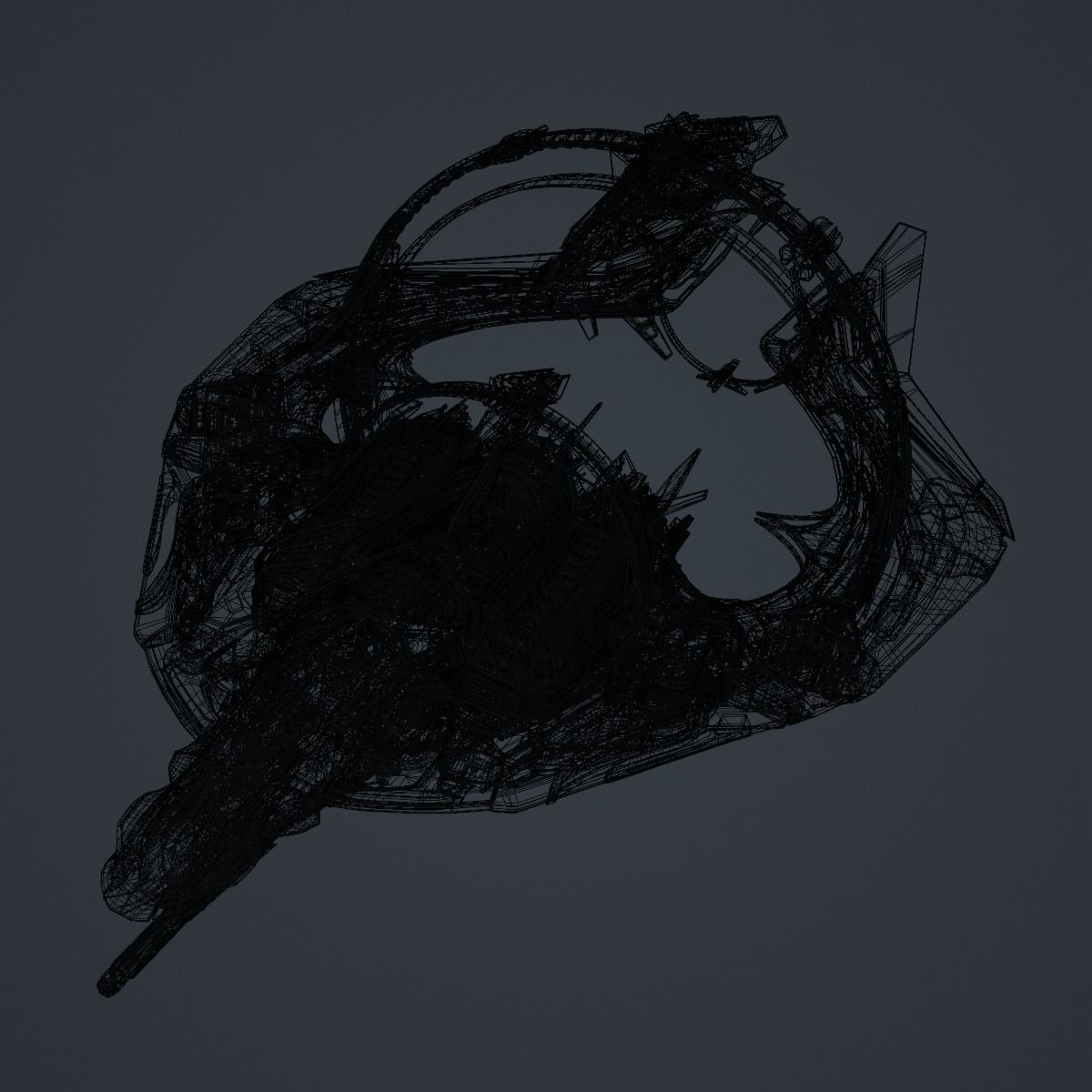 Warp Spaceship - Game-Ready 3D Model - View 19