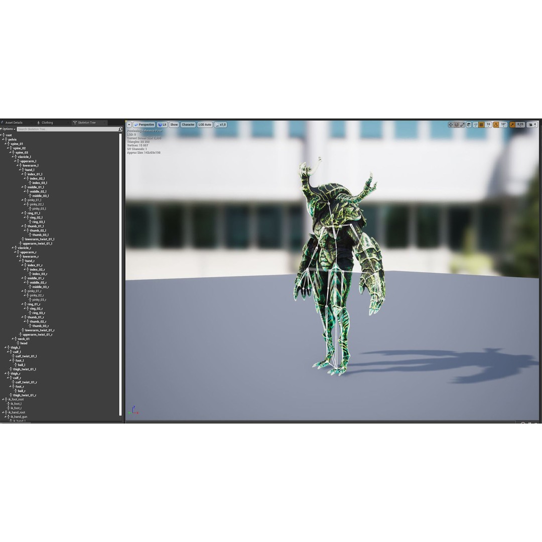 Armored Beetle 3D Model – Low Poly Animated Character, FBX