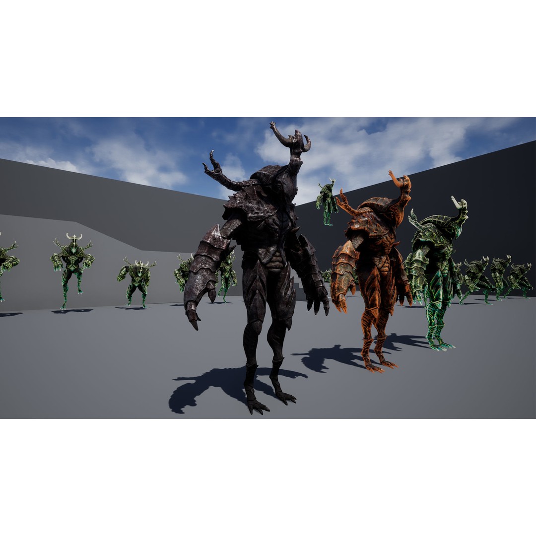 Armored Beetle 3D Model – Low Poly Animated Character, FBX - View 14