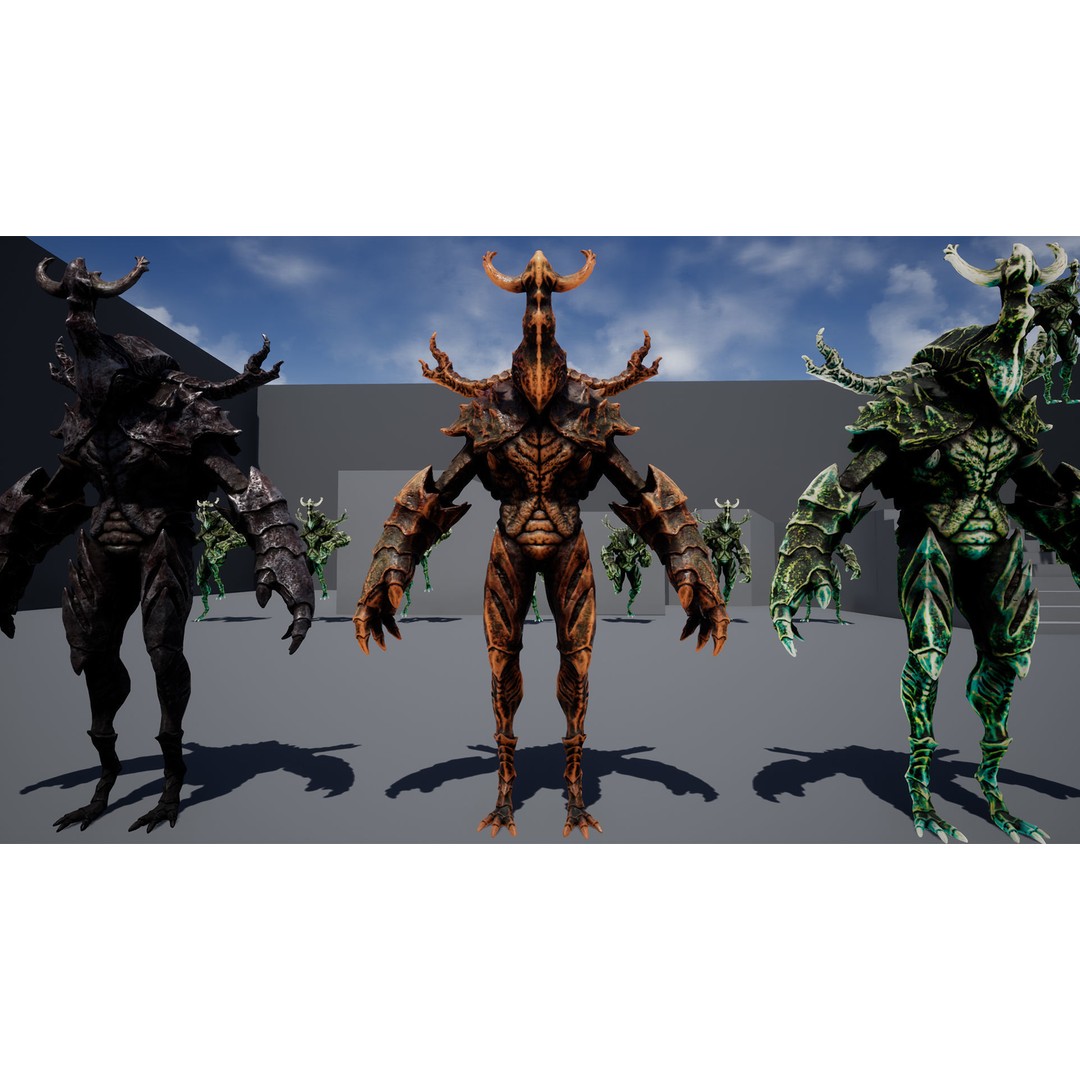 Armored Beetle 3D Model – Low Poly Animated Character, FBX - View 15