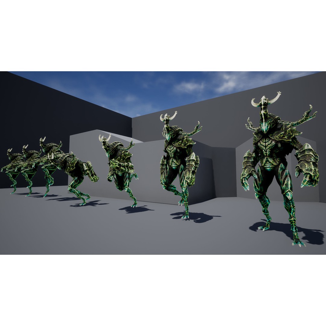 Armored Beetle 3D Model – Low Poly Animated Character, FBX - View 16
