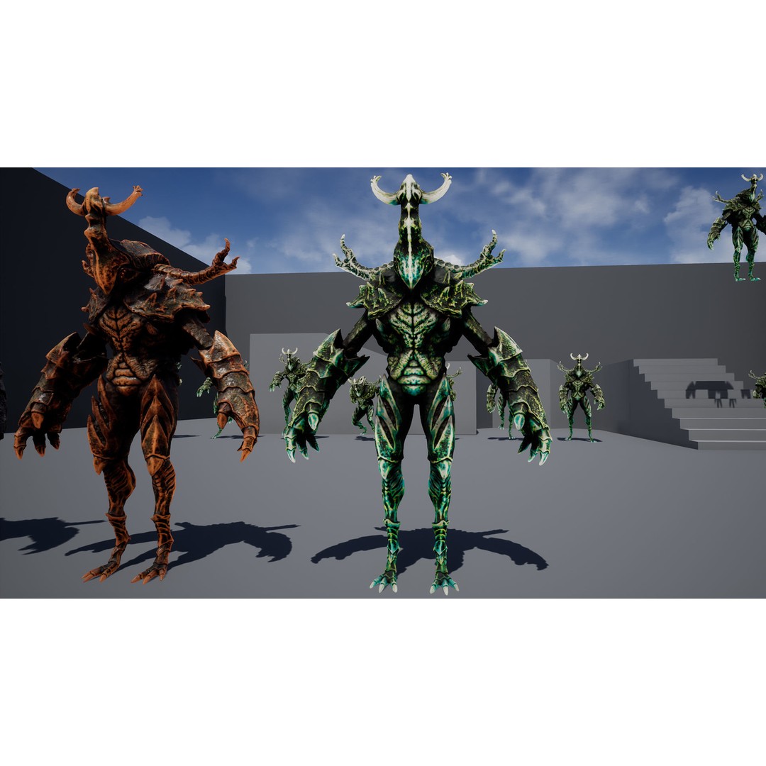 Armored Beetle 3D Model – Low Poly Animated Character, FBX - View 17