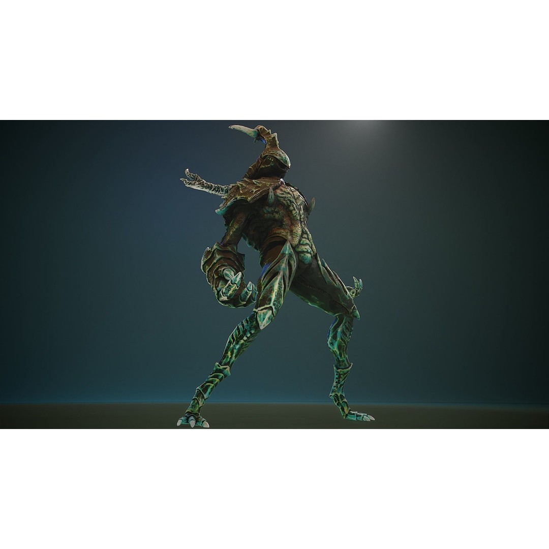 Armored Beetle 3D Model – Low Poly Animated Character, FBX - View 5