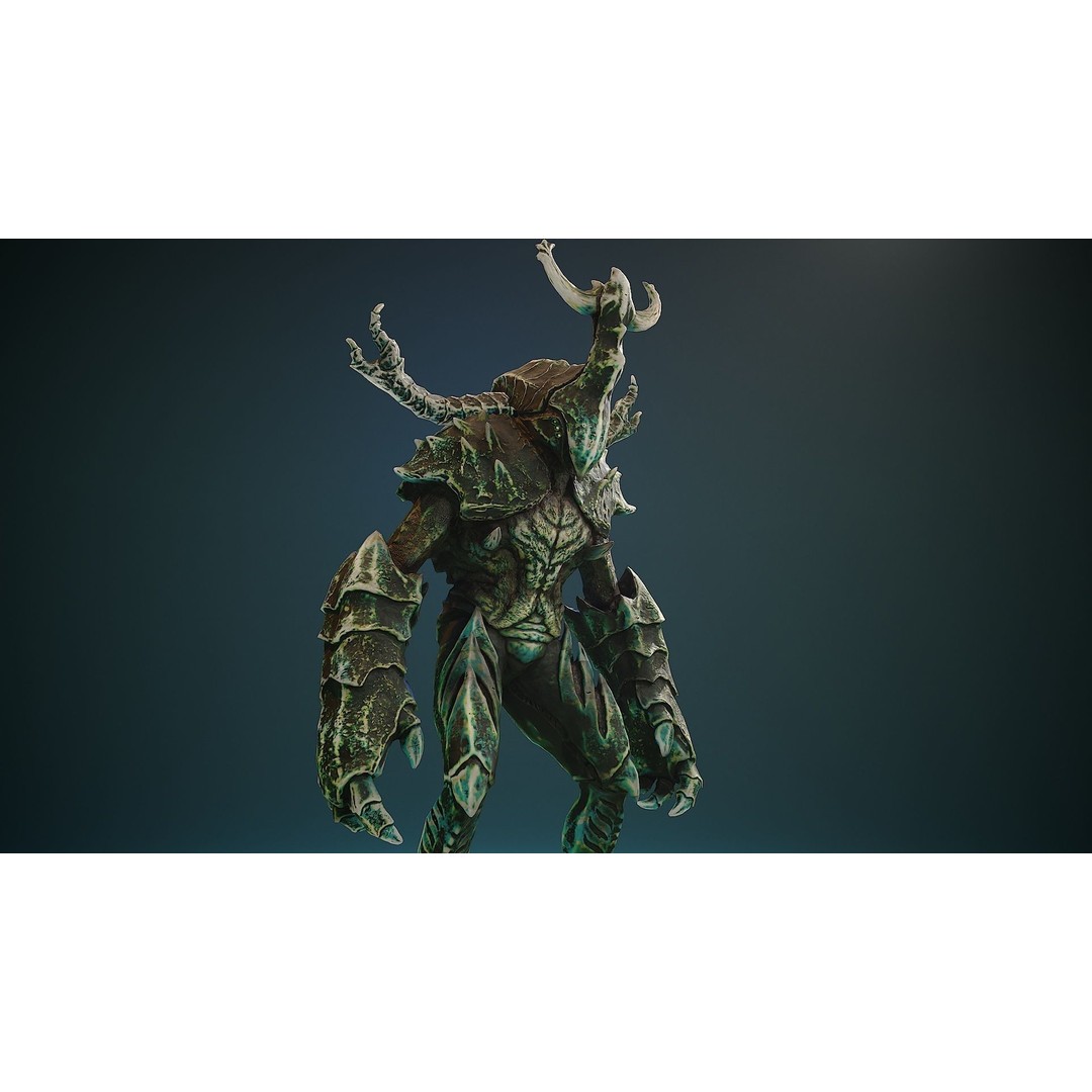 Armored Beetle 3D Model – Low Poly Animated Character, FBX - View 6