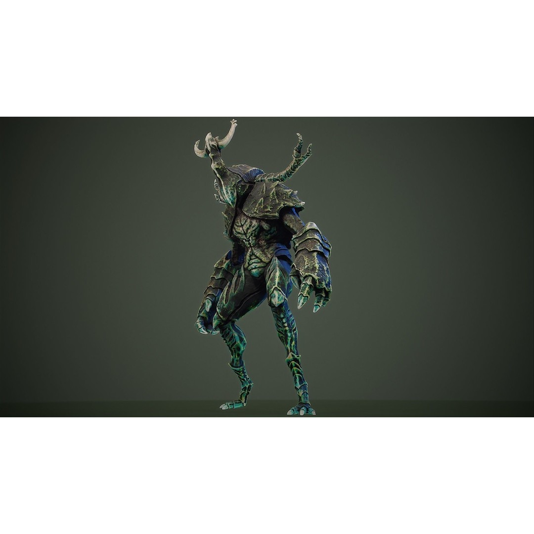 Armored Beetle 3D Model – Low Poly Animated Character, FBX - View 8