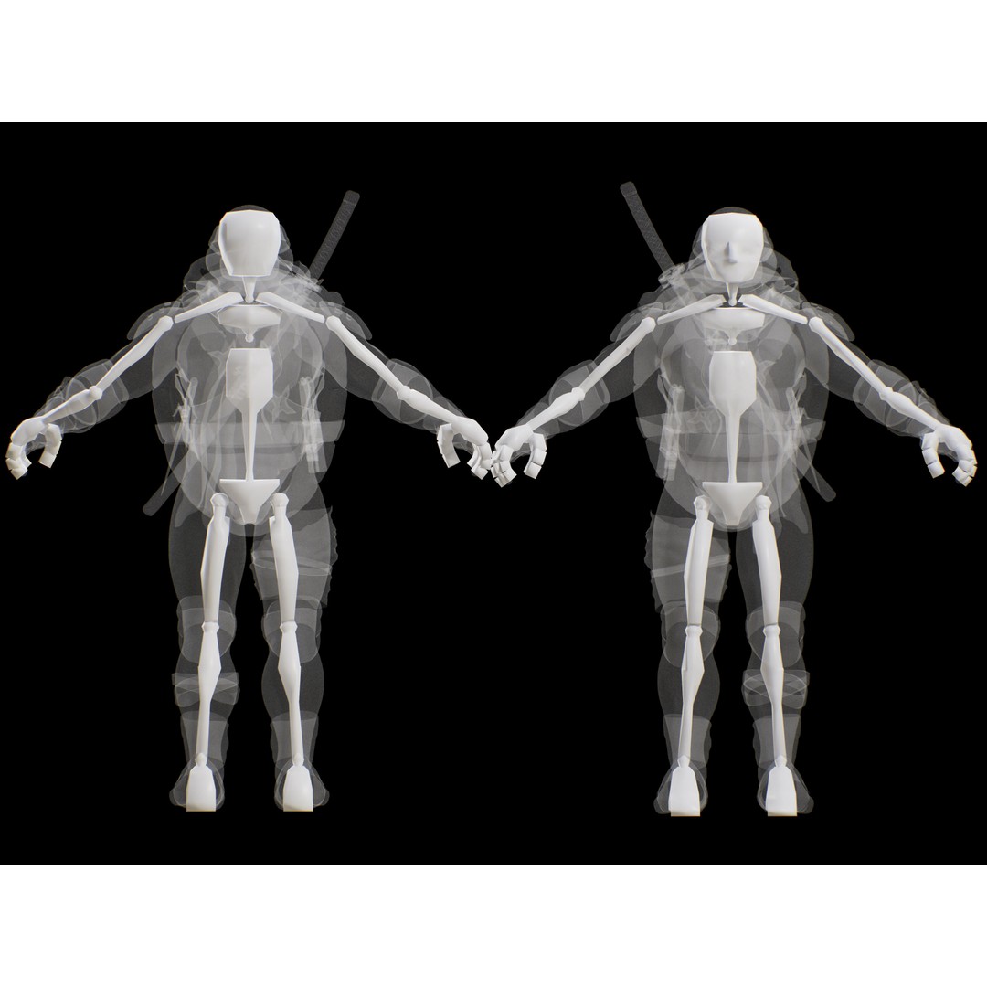 The Last Ronin 3D Model – Low Poly Character, Rigged, PBR Textures
