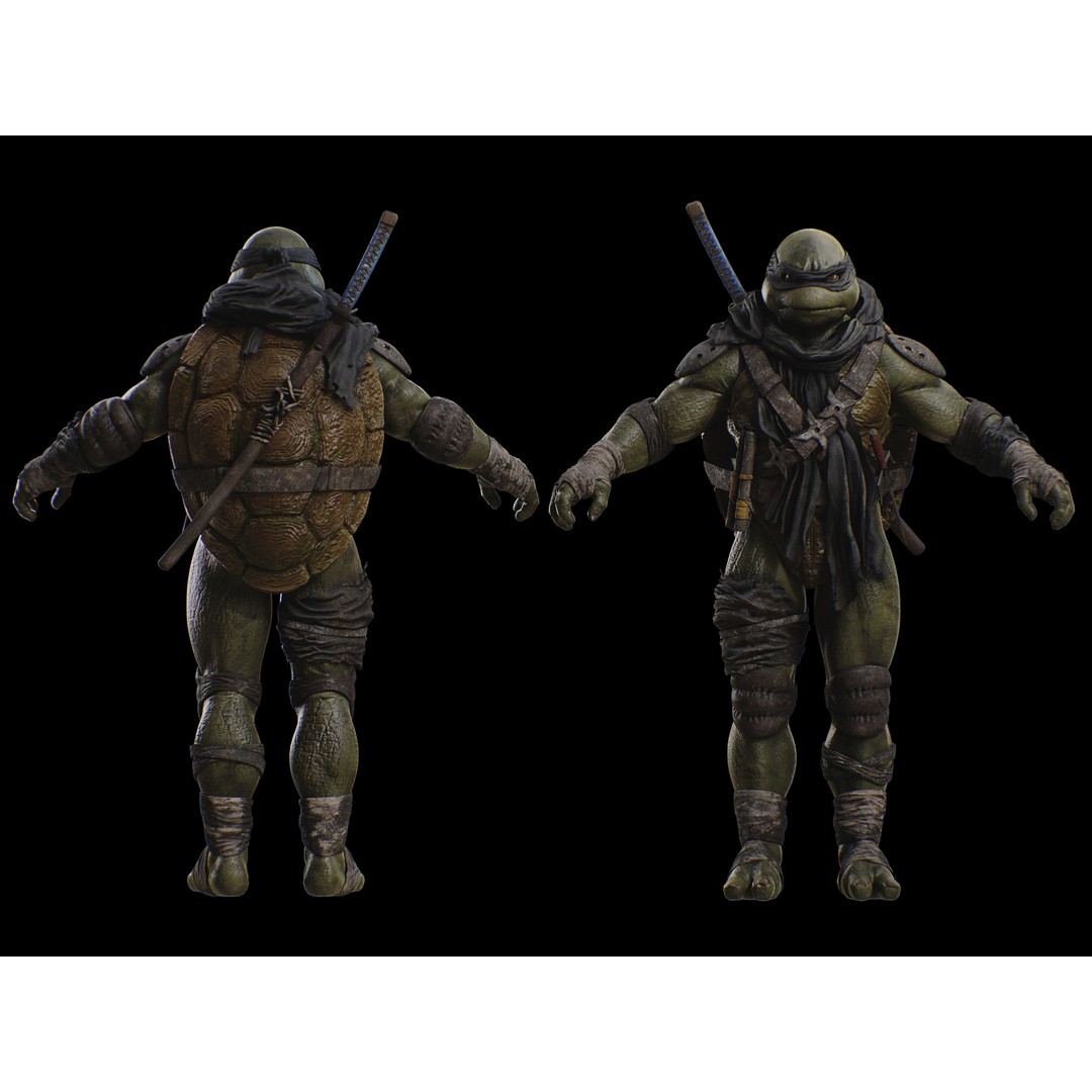 The Last Ronin 3D Model – Low Poly Character, Rigged, PBR Textures - View 11