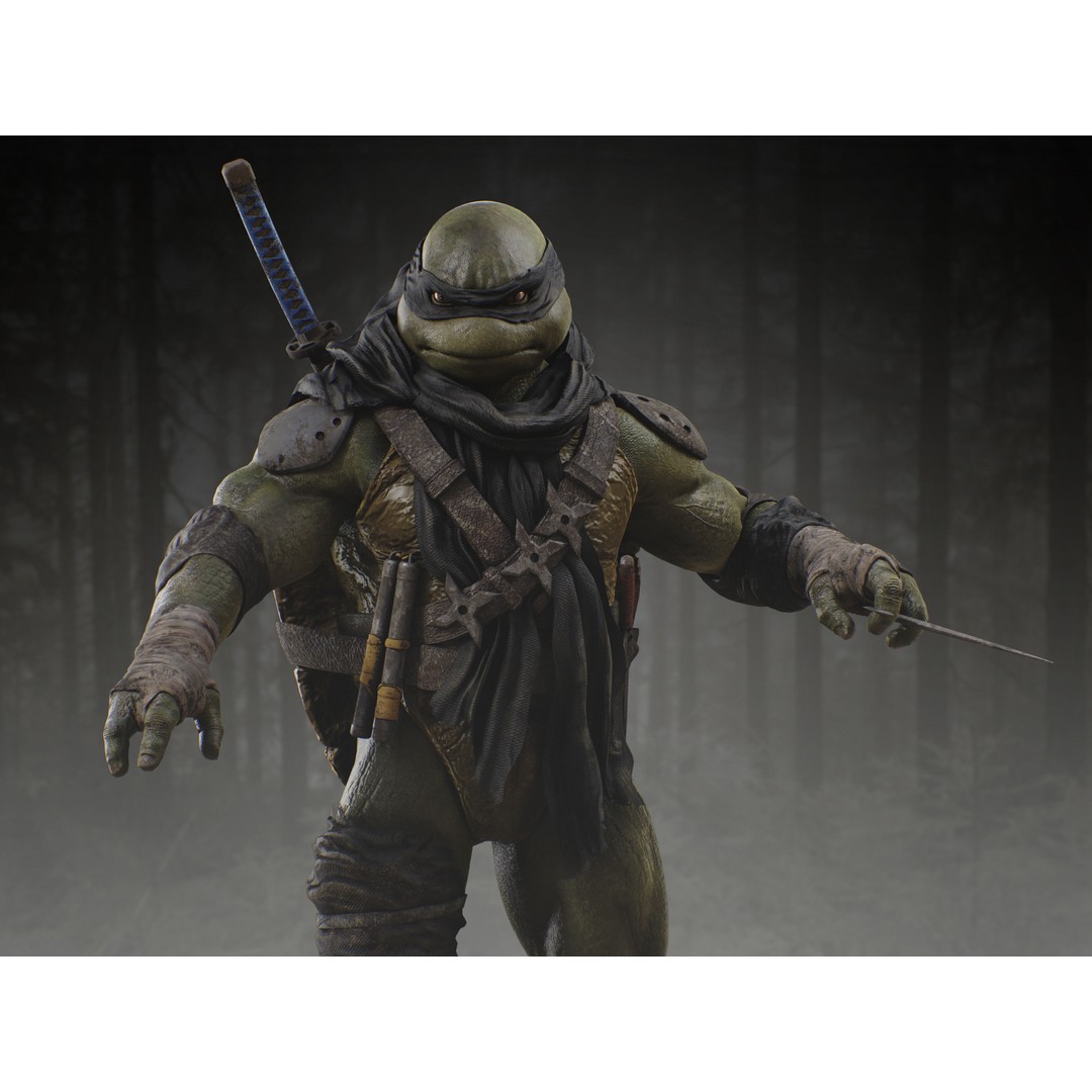 The Last Ronin 3D Model – Low Poly Character, Rigged, PBR Textures - View 6