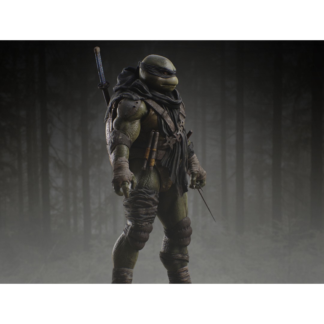 The Last Ronin 3D Model – Low Poly Character, Rigged, PBR Textures - View 7