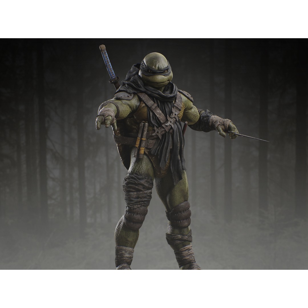 The Last Ronin 3D Model – Low Poly Character, Rigged, PBR Textures - View 8
