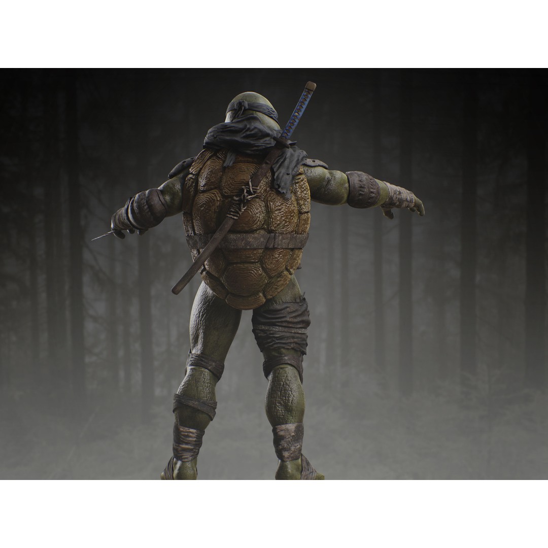 The Last Ronin 3D Model – Low Poly Character, Rigged, PBR Textures - View 9