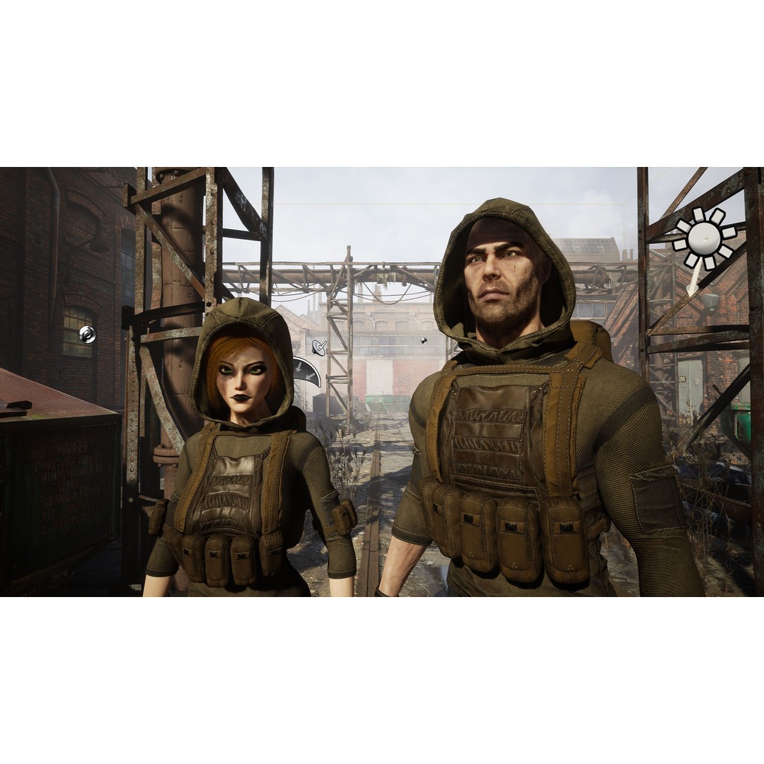 Survivor Man and Lady 3D Model – Low Poly Game Ready Character with PBR Textures - View 13