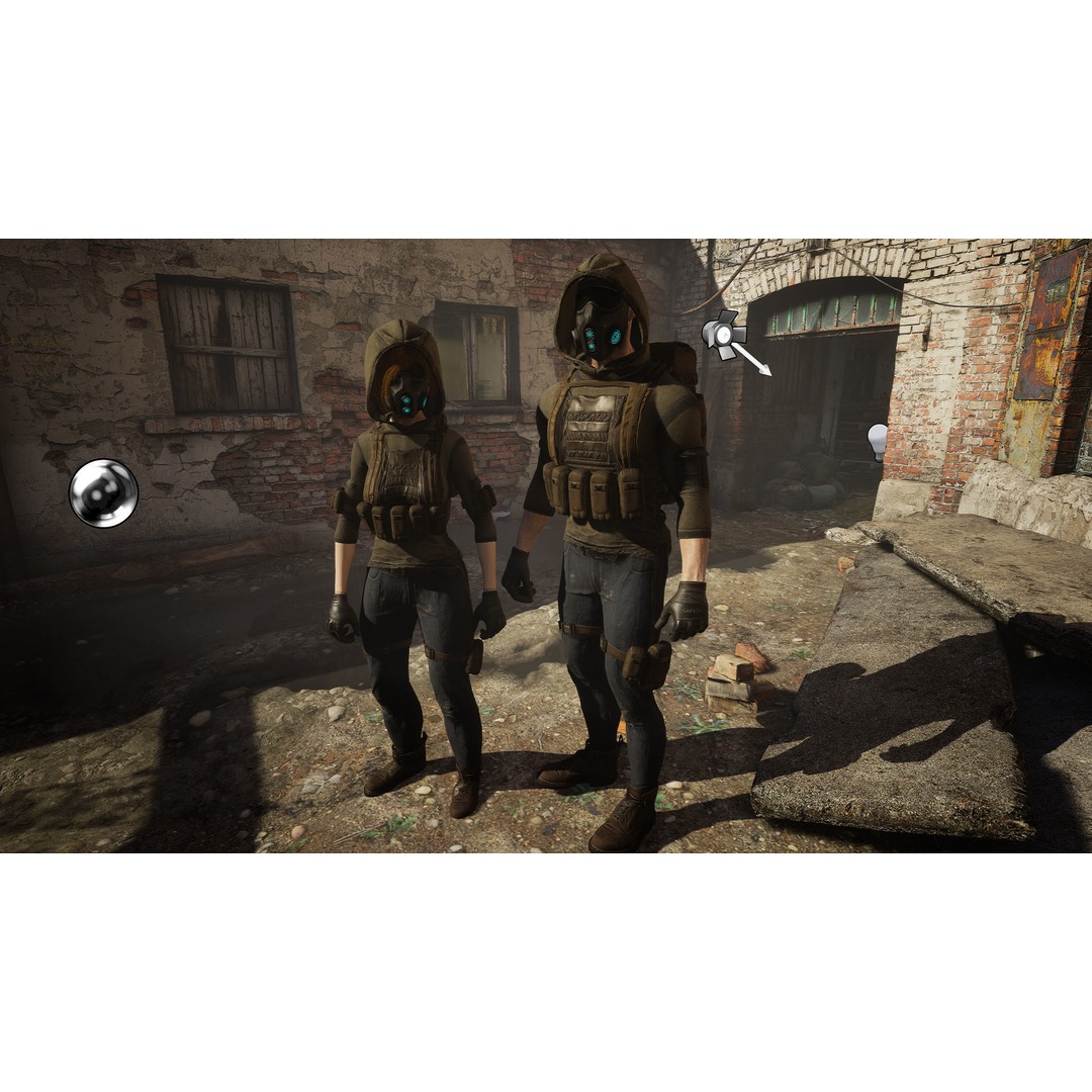 Survivor Man and Lady 3D Model – Low Poly Game Ready Character with PBR Textures - View 19