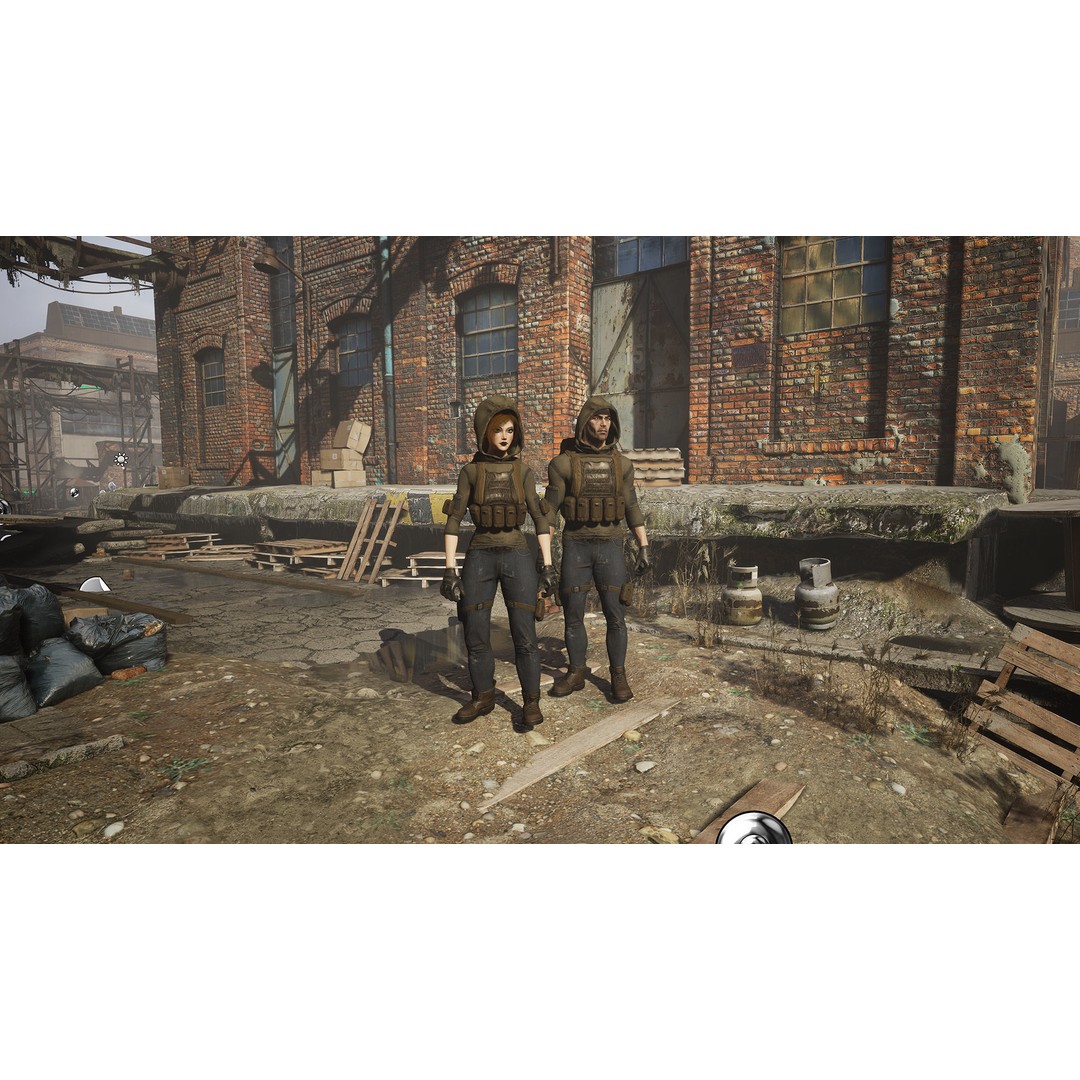 Survivor Man and Lady 3D Model – Low Poly Game Ready Character with PBR Textures - View 20