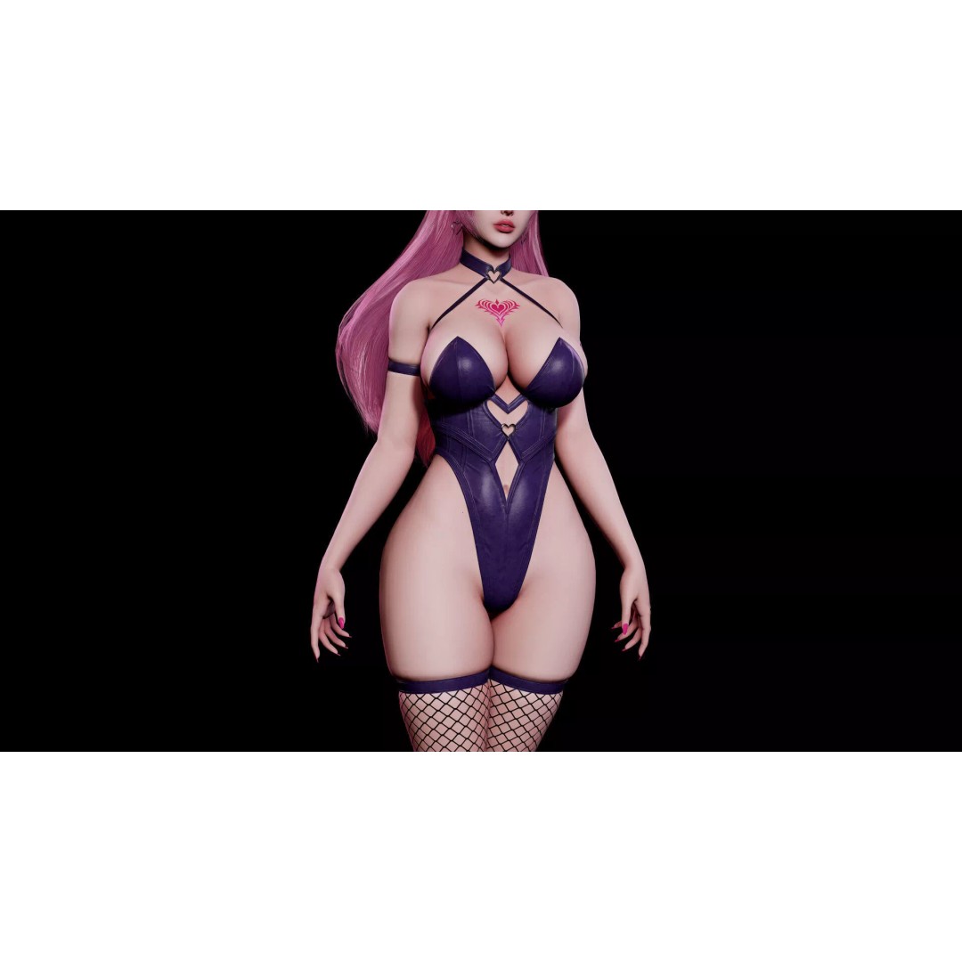 Vespira Succubus 3D Model – Low Poly Game Ready Character, FBX - View 10