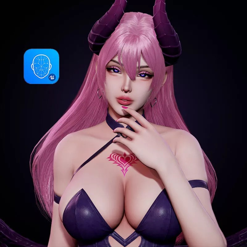 Vespira Succubus 3D Model – Low Poly Game Ready Character, FBX - View 2