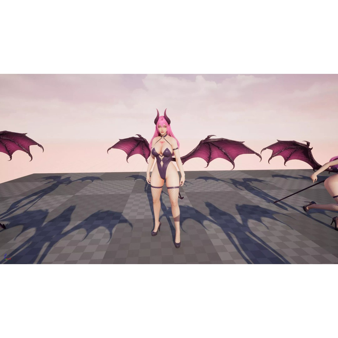 Vespira Succubus 3D Model – Low Poly Game Ready Character, FBX - View 25