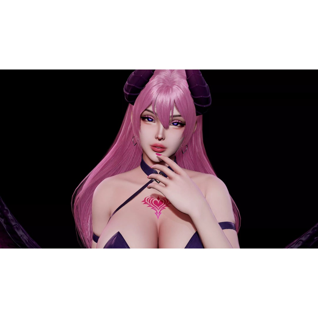 Vespira Succubus 3D Model – Low Poly Game Ready Character, FBX - View 8