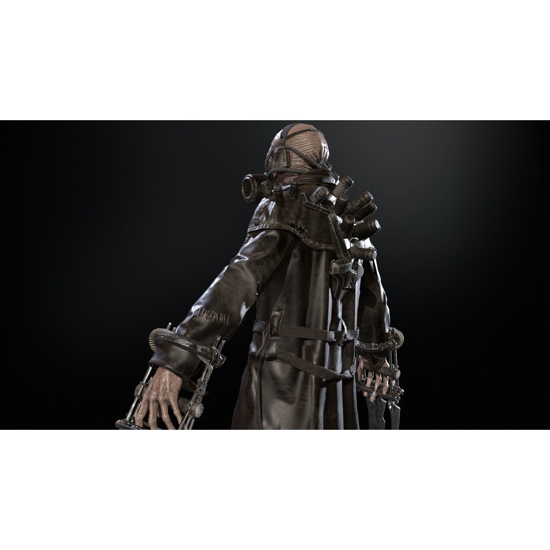 SuperZombie6 3D Model – Low Poly Game Character with Animations, FBX - View 10
