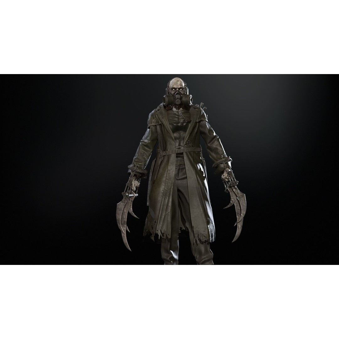 SuperZombie6 3D Model – Low Poly Game Character with Animations, FBX - View 15
