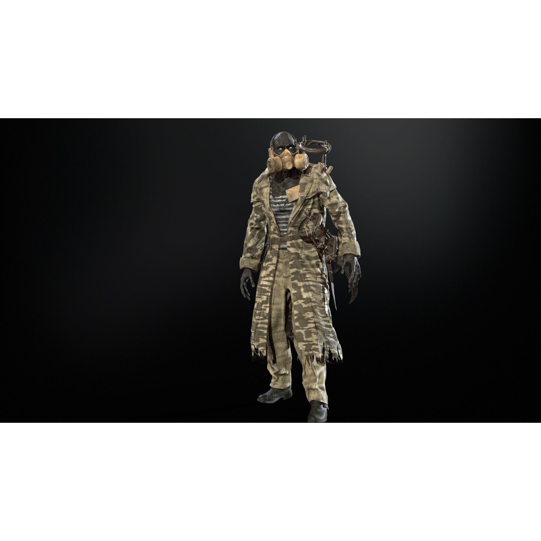 SuperZombie6 3D Model – Low Poly Game Character with Animations, FBX - View 25