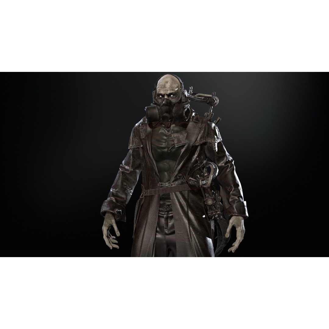 SuperZombie6 3D Model – Low Poly Game Character with Animations, FBX - View 31